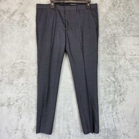 Express Photographer Pants Mens 34x30 Wool Blend Dress Slim Fit Formal Office - Picture 1 of 11